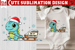 My first Christmas | Cute Christmas animal sublimation Product Image 1