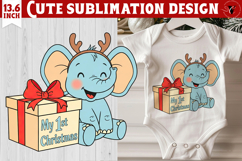 My first Christmas | Cute Christmas animal sublimation Product Image 1