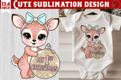 My first Christmas | Cute Christmas animal sublimation Product Image 1