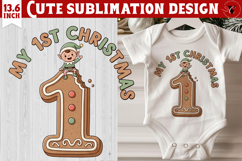 My first Christmas | Cute Christmas animal sublimation Product Image 1