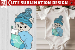 My first Christmas | Cute Christmas animal sublimation Product Image 1