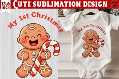 My first Christmas | Cute Christmas animal sublimation Product Image 1
