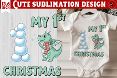My first Christmas | Cute Christmas animal sublimation Product Image 1