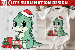 My first Christmas | Cute Christmas animal sublimation Product Image 1