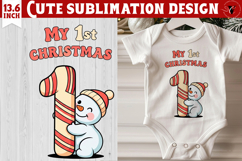My first Christmas | Cute Christmas animal sublimation Product Image 1