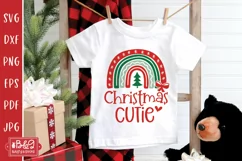 Christmas Rainbow SVG for Silhouette and Cricut