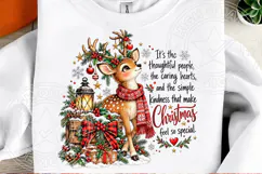 Christmas Kindness Reindeer Heartwarming Christmas Quote Hol Product Image 2