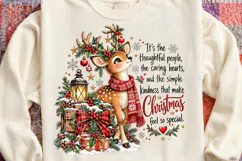 Christmas Kindness Reindeer Heartwarming Christmas Quote Hol Product Image 4