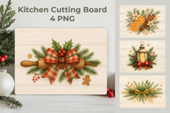 Christmas Kitchen Cutting Board, holiday cutting board Product Image 1