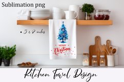 Cozy christmas tree Sublimation Design for Kitchen Towel Product Image 1