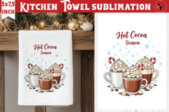 Christmas kitchen towel sublimation | Holiday baking print Product Image 1