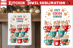 Christmas kitchen towel sublimation | Holiday baking print Product Image 1