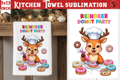 Christmas kitchen towel sublimation | Holiday baking print Product Image 1