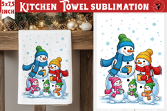 Christmas kitchen towel sublimation | Holiday baking print Product Image 1