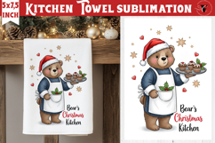 Christmas kitchen towel sublimation | Holiday baking print Product Image 1