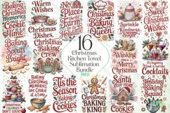 Christmas Kitchen Towel Sublimation Product Image 1