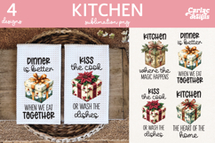 Christmas Kitchen Towel Sublimation