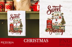 Christmas sublimation design being used as a Christmas Kitchen Towel Sublimation print