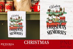 Christmas sublimation design being used as a Christmas Kitchen Towel Sublimation print