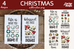 Christmas Kitchen Towel Sublimation Mini Bundle