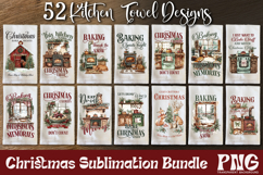 Trendy Retro Farmhouse png designs being used as trend Christmas farmhousekitchen towel prints