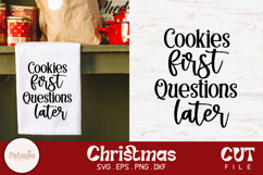 Funny Christmas Quote SVG being used as a Trendy Christmas kitchen Towel print