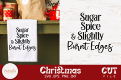 Funny Christmas Quote SVG being used as a Trendy Christmas kitchen Towel print