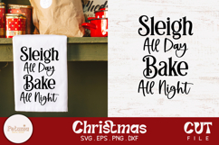 Funny Christmas Quote SVG being used as a Trendy Christmas kitchen Towel print