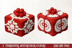 Christmas Knitting Clipart Sublimation, Christmas Clipart Product Image 1
