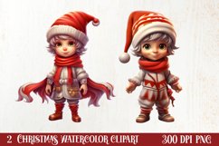 Christmas Knitting Clipart Sublimation, Christmas Clipart Product Image 1