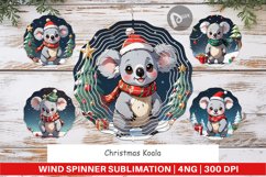 Wind Spinner Cartoon Christmas Koala Product Image 1
