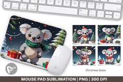 Mouse Pad Cartoon Christmas Koala Product Image 1