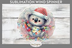Christmas Koala v1 Entangled in Lights Wind Spinner Sublimat Product Image 1