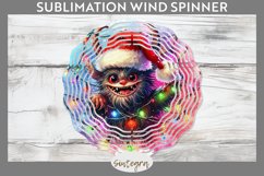 Christmas Krampus v1 Entangled in Lights Wind Spinner PNG Product Image 1