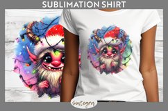 Christmas Krampus v2 Entangled in Lights T-shirt Sublimation Product Image 1