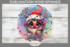 Christmas Krampus v2 Entangled in Lights Wind Spinner PNG Product Image 1
