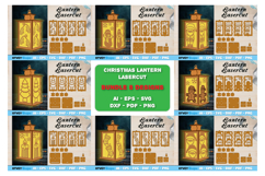 Christmas Lantern Lasercut File BUNDLES 8 DESIGNS Product Image 1