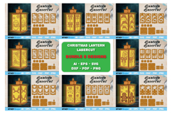Christmas Lantern Lasercut File BUNDLES 8 DESIGNS Product Image 1