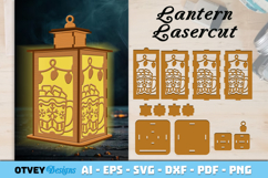 Christmas Lantern Lasercut File BUNDLES 8 DESIGNS Product Image 2
