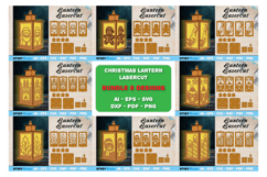 Christmas Lantern Lasercut File BUNDLES 8 DESIGNS Product Image 1