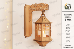 Christmas Lantern Wall Decors Bundle Lasercut. Christmas SVG Product Image 7