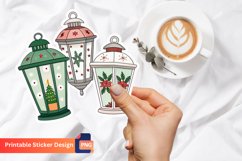 Christmas Lantern Sticker, Lantern Themed Decorations Product Image 1