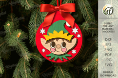 Christmas Layered Ornaments Bundle Lasercut. Christmas SVG Product Image 11