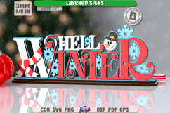 Christmas Layered Sign Laser Cut| Xmas SVG | Holidays | CNC Product Image 1