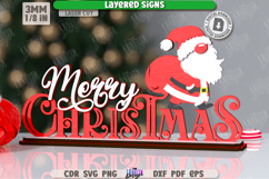 Christmas Layered Sign Laser Cut| Xmas SVG | Holidays | CNC Product Image 1