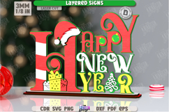 Christmas Layered Sign Laser Cut| Xmas SVG | Holidays | CNC Product Image 1