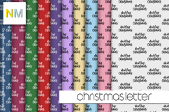 Christmas Letter Seamless Matching Fabrics Product Image 1