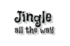 Christmas lettering art typography printing graphic Product Image 1