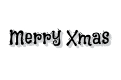 Christmas lettering art typography printing isolated Product Image 1