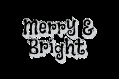 Christmas lettering art typography printing vector Product Image 2
